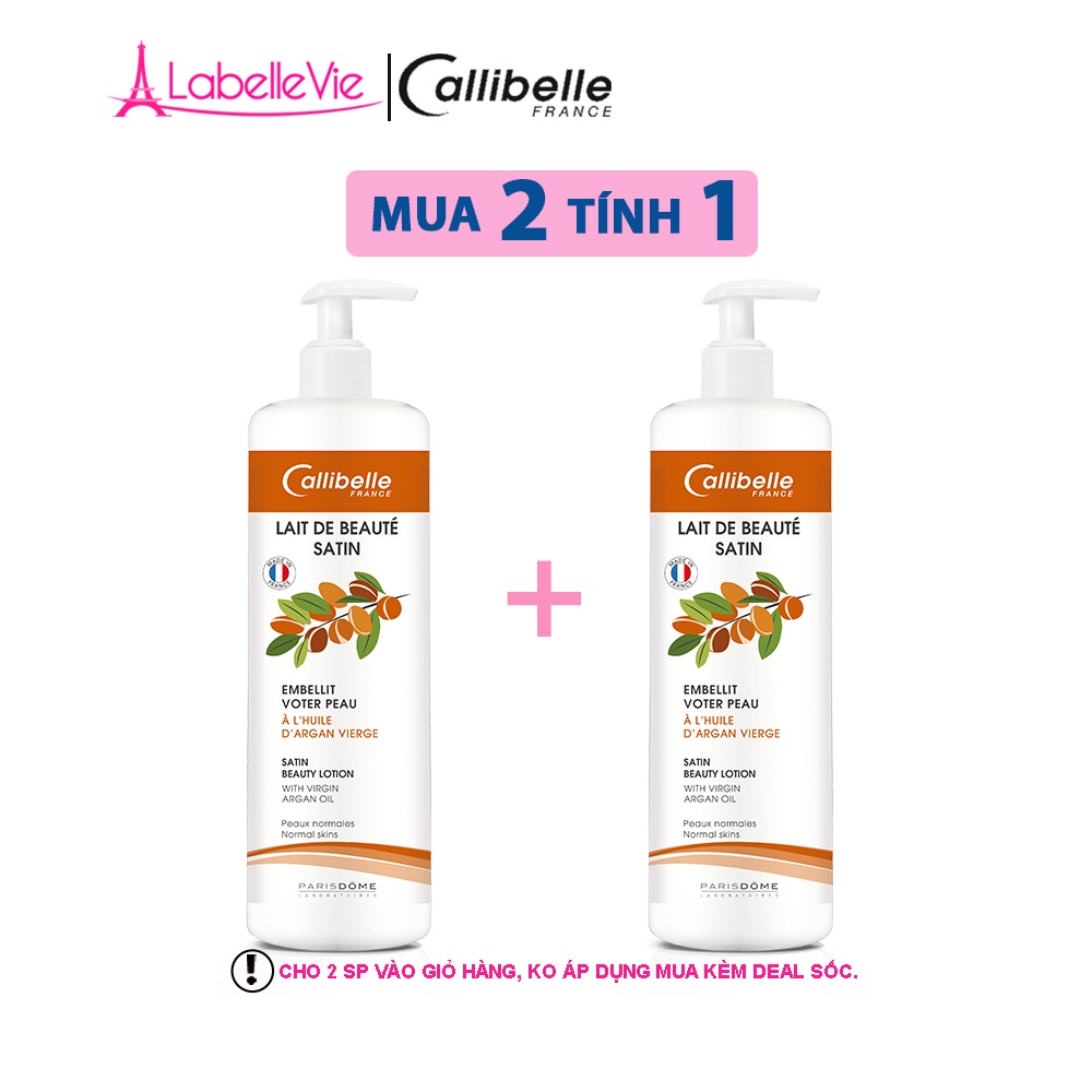 Sữa dưỡng thể làm trắng da Callibelle tinh dầu Argan 500ml