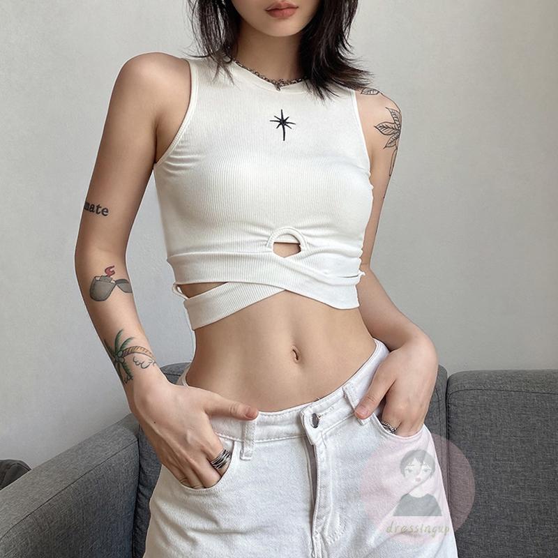 Áo Tank Top Dệt Kim Sát Nách Họa Tiết Da Báo Thời Trang Mùa Hè Cho Nữ