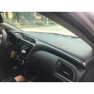 Thảm taplo da cacbon honda city đời 2019 - 2024 cao cấp, chống nóng, chống trơn trượt