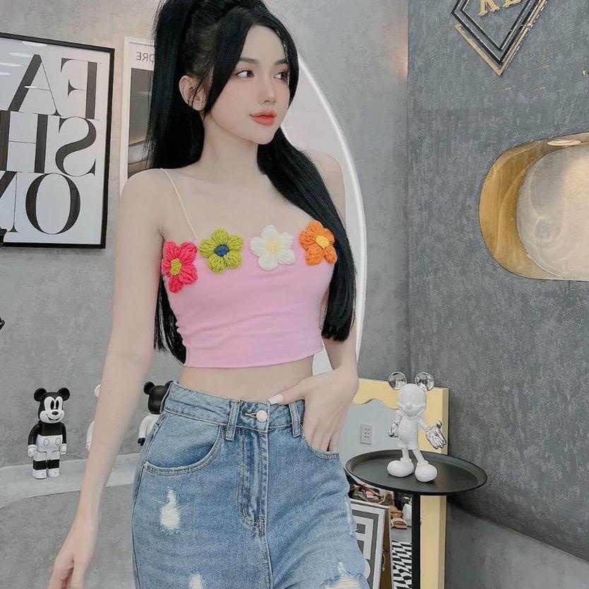 Áo CropTop Dây AIORI Đủ Màu Hàng QC Loại 1 G015