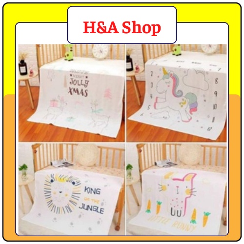 Chăn lụa cotton mềm mịn cao cấp Kiluta, chăn lụa mùa hè cho bé (KT 110x120cm)