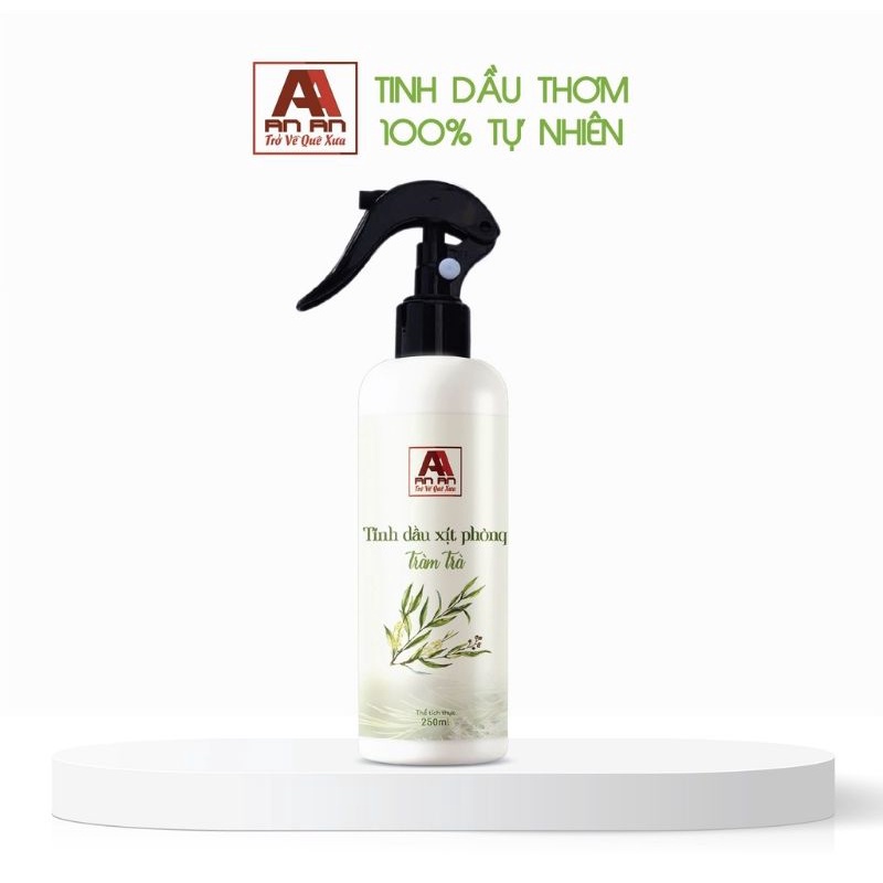 Xịt Phòng Tinh Dầu Tràm Trà 250ml Xịt Thơm Phòng thảo mộc AN AN khử mùi đuổi côn trùng an toàn cho cả mẹ bầu và trẻ nhỏ.