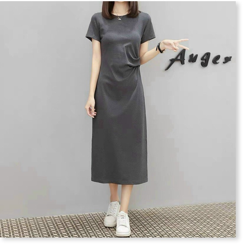 ĐẦM SUÔNG TAY LỠ NỮ XOẮN EO CHE KHUYẾT ĐIỂM DỄ MẶC ĐI CHƠI KẾT HỢP ĐI LÀM CÓ ĐỦ SIZE