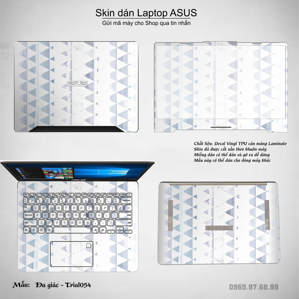 Skin dán Laptop Asus in hình Đa giác _nhiều mẫu 9 (inbox mã máy cho Shop)