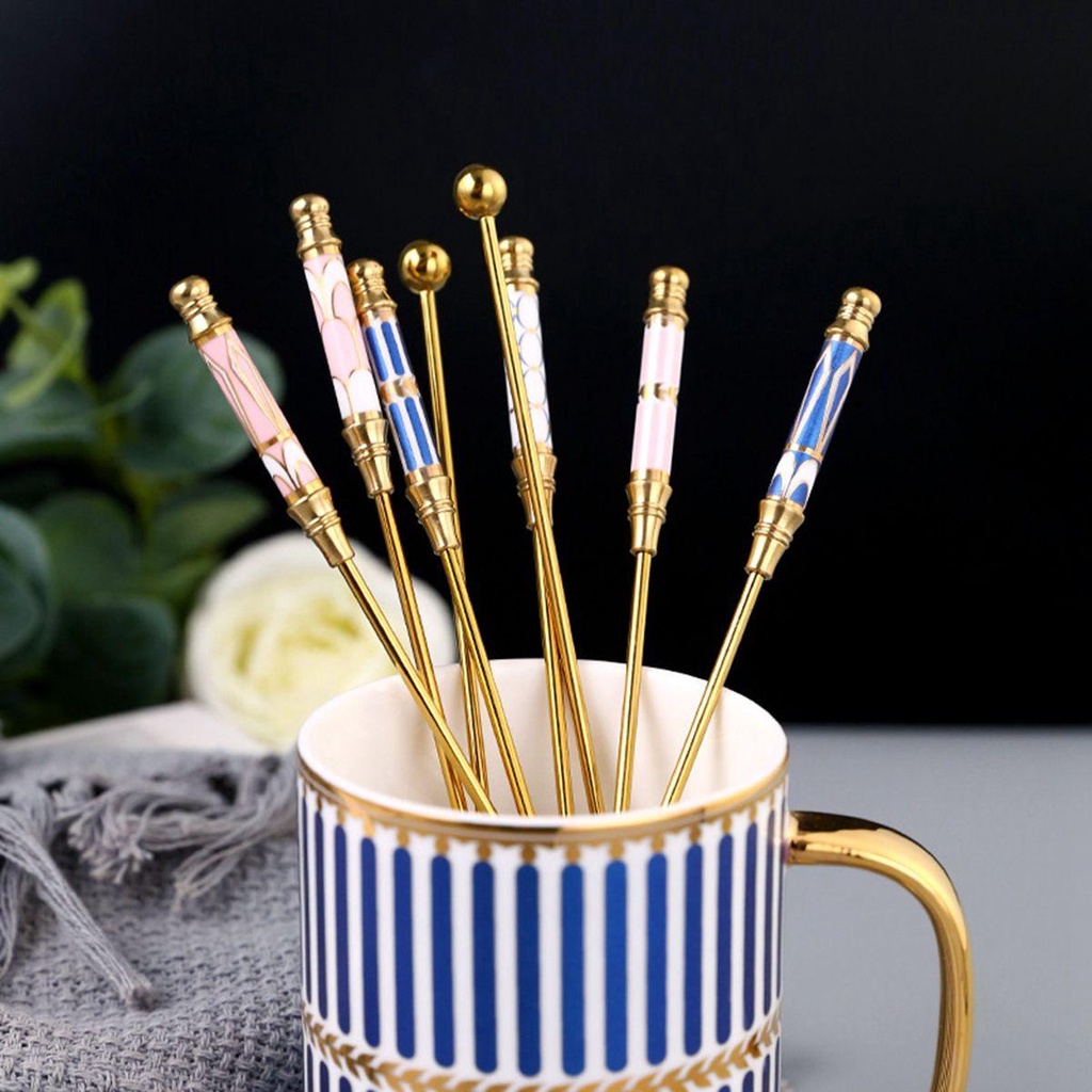 YIYU Cây Khuấy Cocktail Bằng Gốm Thanh Lịch Trang Trí Nhà Cửa