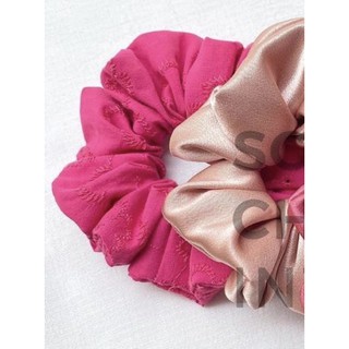 Scrunchies cột tóc vải cotton thêu - jam | scrunchies.intown