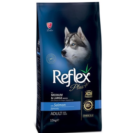 HẠT chó Reflex Plus Medium And Large Breed Adult vị cá hồi túi 3kg
