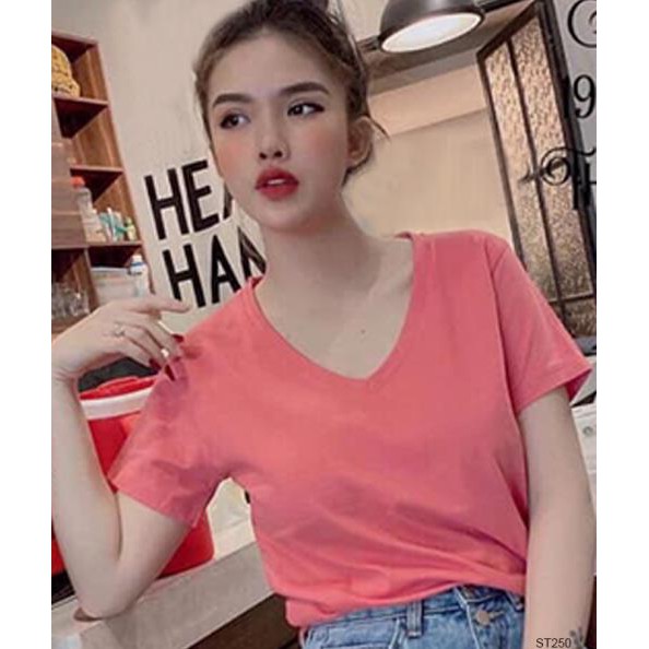 Áo phông nữ [FREESHIP] Áo Thun Nữ GAP Cổ Tim Siêu Đẹp Hàng Việt Nam Chất Lượng Cao Nhiều Màu Nữ Tính &lt; ..