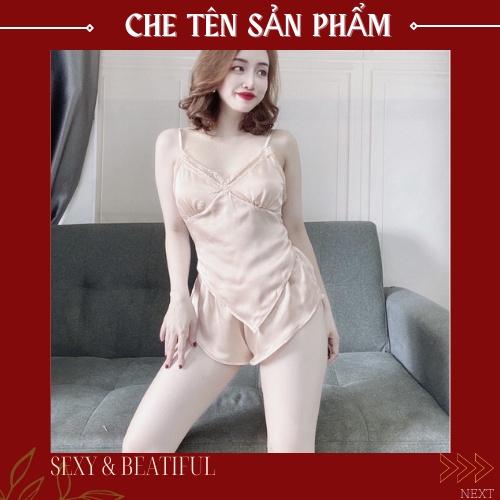 Đồ Bộ Ngủ Combo 3 Món 💖𝐒𝐀𝐍𝐆 𝐂𝐇𝐀̉𝐍𝐇💖 Đùi Yếm Có Áo Choàng Mẫu Lạ Siêu Đẹp, Chất Satin Cao Cấp - Size < 62kg - Sun Shop | BigBuy360 - bigbuy360.vn