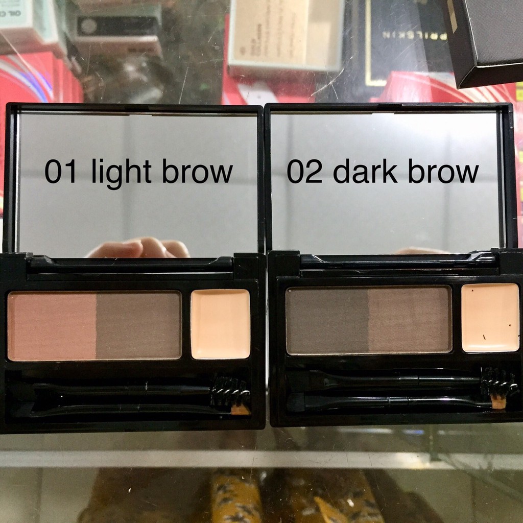 [mẫu mới CÓ 2 MÀU] Bột kẻ chân mày Vacosi Eyebrow Kit VM08 (Hàng Chính Hãng)