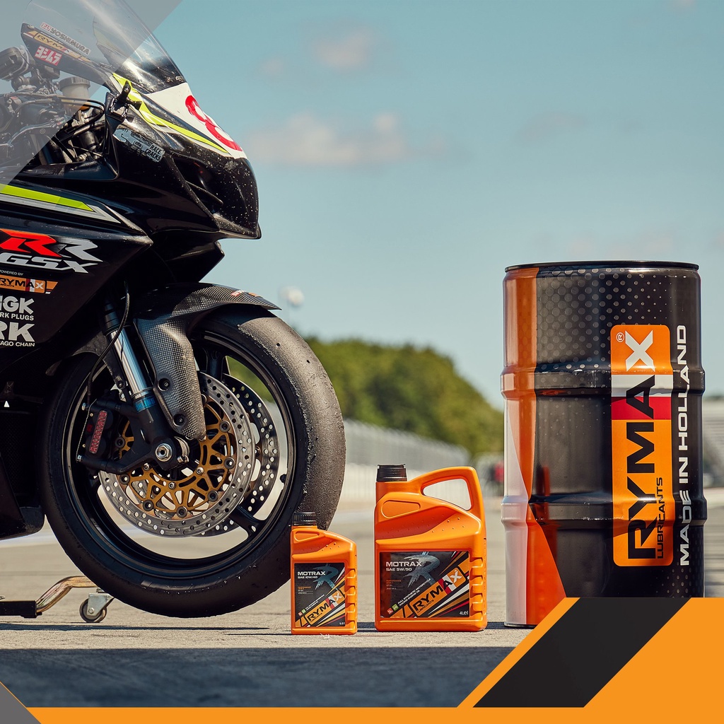 Dầu nhớt dành cho xe Racing - Xe đua Rymax Motrax R SAE 10W/40 1L