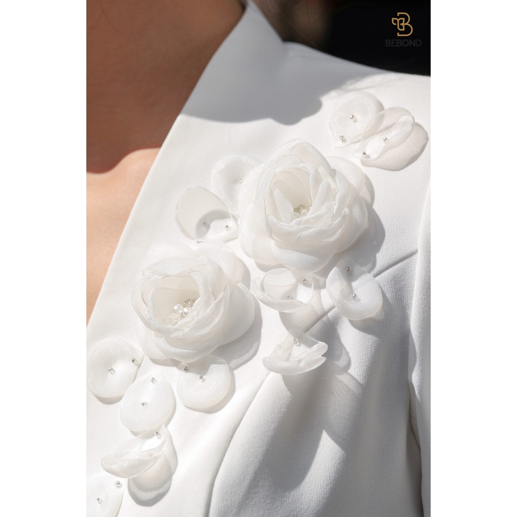 Set Áo Vest Chân Váy Nữ Màu Trắng BEBOND Phong Cách Thời Trang Hàn Quốc Cùng Chất Liệu Vải Cao Cấp BBS05 | BigBuy360 - bigbuy360.vn