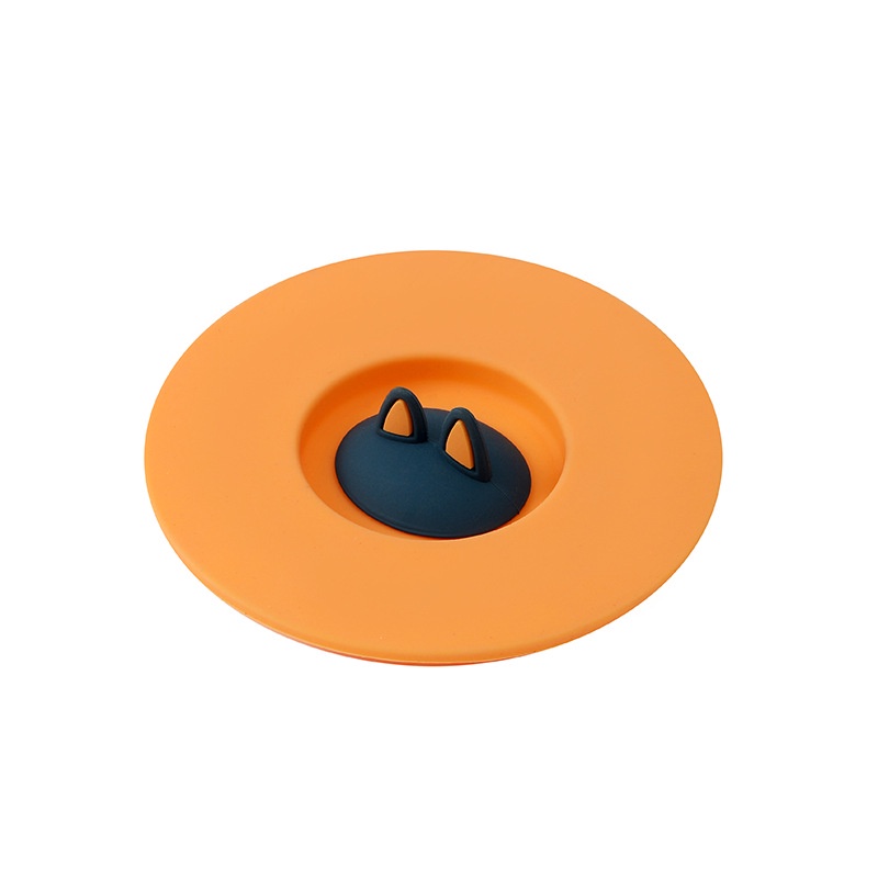 Nắp Đậy Ly Trà Bằng Silicone Chống Tràn Chống Bụi Hình Tai Mèo Sáng Tạo