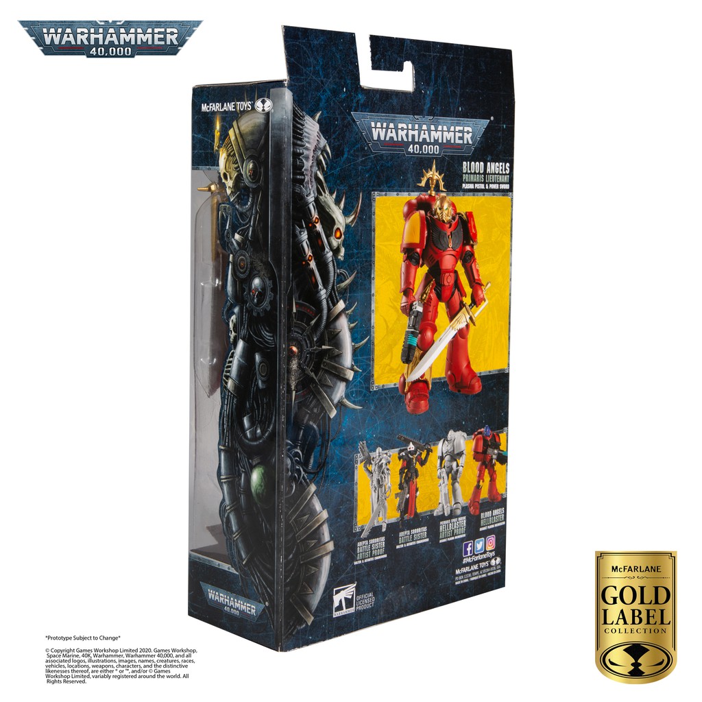 Mô hình McFarlane 🦇 Warhammer 40,000 7-inch 🦇 Blood Angels Primaris Lieutenants
