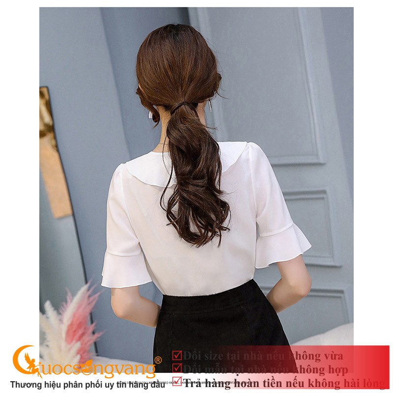 Áo sơ mi nữ trắng áo sơ mi công sở nữ GLA261 Cuocsongvang