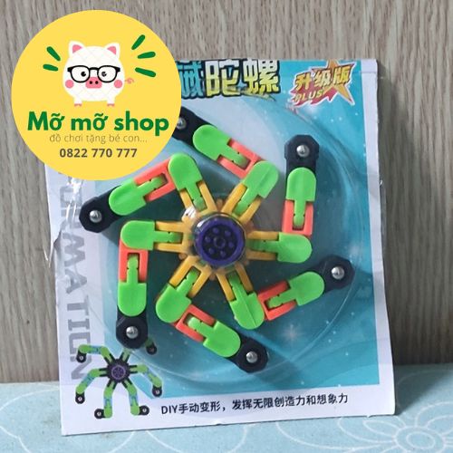 Con quay đồ chơi robot biến hình, spinner làm giá đỡ điện thoại, bé nào cũng mê