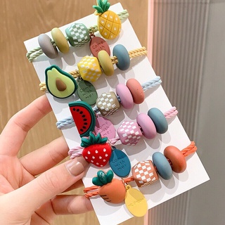 Dây cột tóc cute, thun cột tóc hàn quốc chất liệu co giãn nhiều hình trái cây