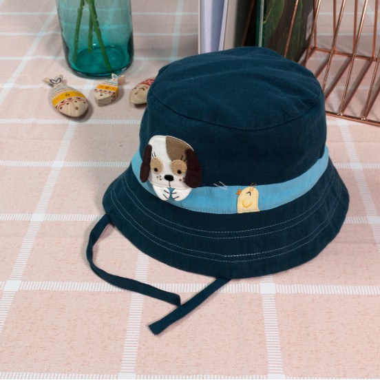 Nón vải cotton cho bé có dây thắt Petshop đủ size M/L