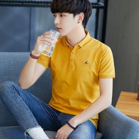 ⭐ Áo Thun Nam BoDy Ngắn Tay Cổ Bẻ Phong Cách Hàn Quốc Chất Coton Co Giản Mèm Mịn _KVINDstore08