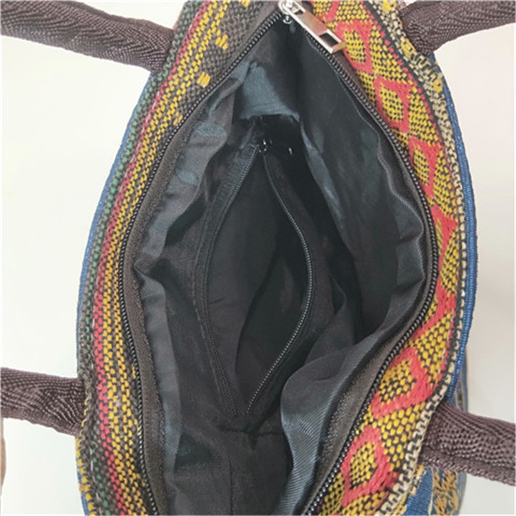 Túi Xách Tay Thời Trang Chất Liệu Vải, Phong Cách Cổ Điển, Làn Đeo Tay Phụ Nữ Cổ Kiểu Dáng Đơn Giản 2N006-2 Ngân Shop