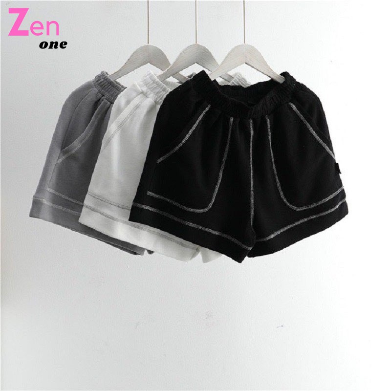 Quần đùi nữ viền chỉ nổi may ngược sporty thể thao 3 màu dễ phối đồ,Quần short nữ Quần đùi nữ chỉ nổi cá tính năng động | BigBuy360 - bigbuy360.vn