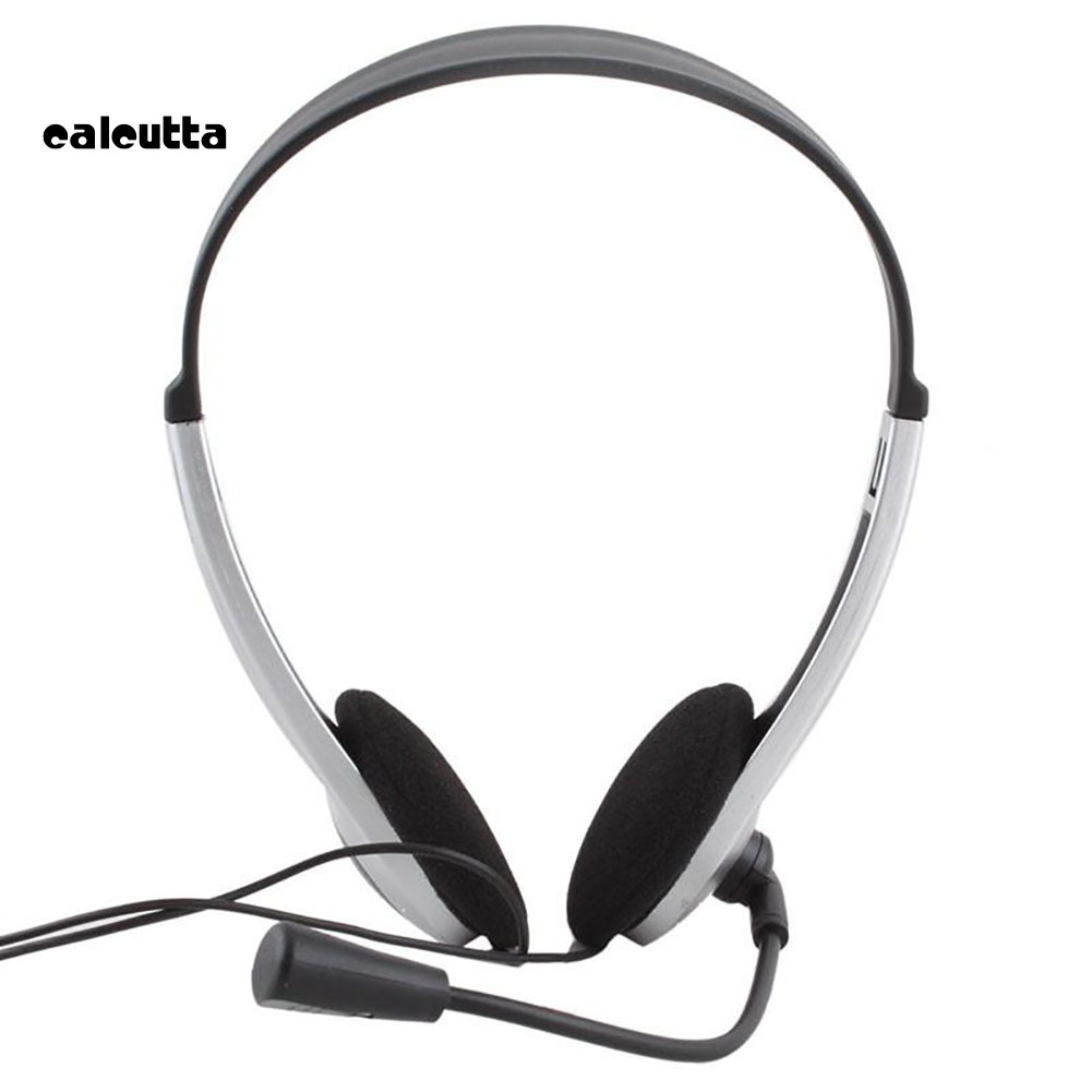 【Ready stock】Wired Earphone Headphone VOIP Headset with Microphone for PC Computer Laptop