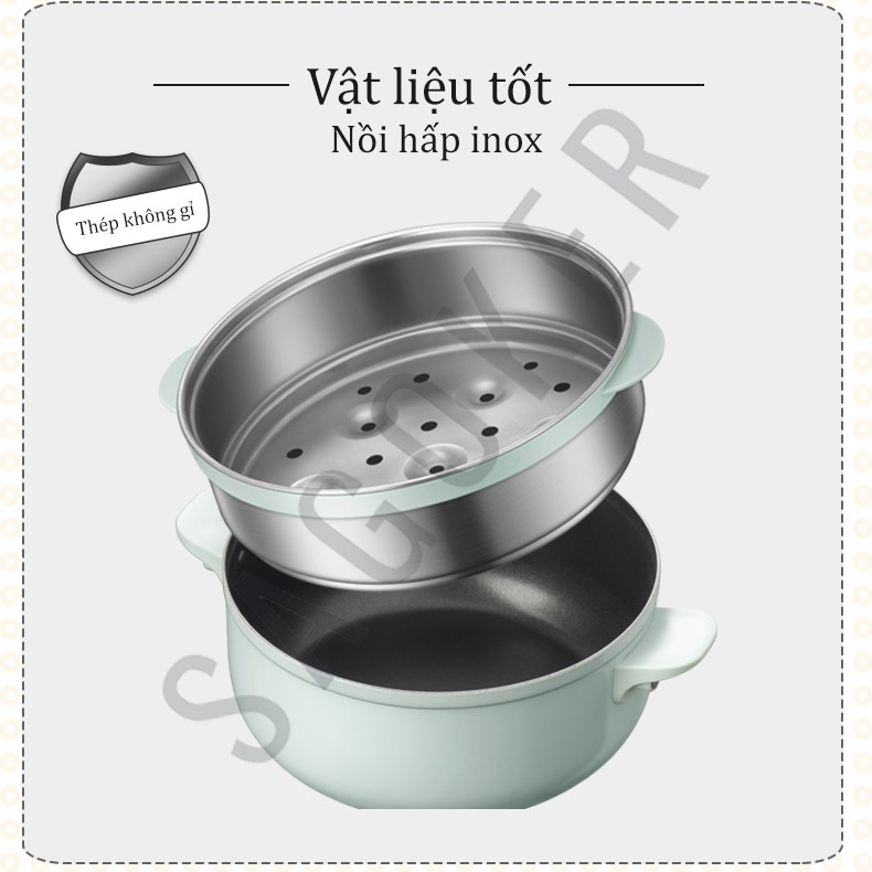 Nồi lẩu điện 2 tầng SAGOKER, mã NLD555