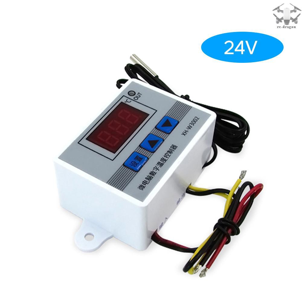 drag-XH-W3002 Intelligent Led Digital Microcomputer Temperature Controller Mini Thermostat Switch with Water-resistant Sensor Probe