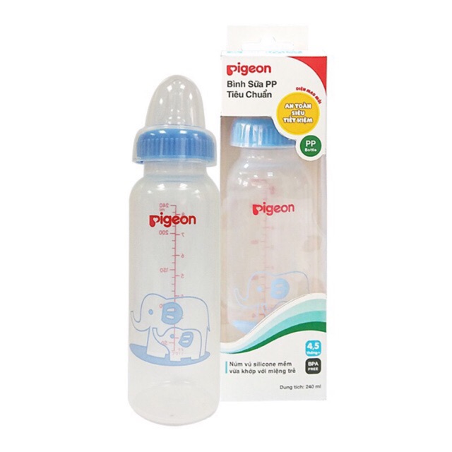 Bình sữa Pigeon 120ml và 240ml chính hãng𝑭𝑹𝑬𝑬𝑺𝑯𝑰𝑷Bình sữa cho bé sơ sinh 120ml và 240 ml hàng chuẩn loại 1 cho bé