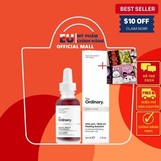 Tẩy tế bào chết aha 30% + bha 2% peeling solution 30ml - serum peel da the ordinary