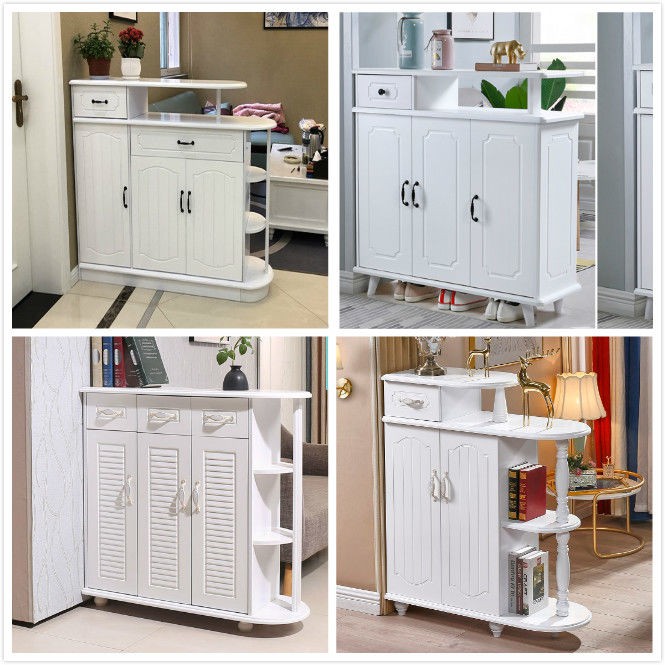 Tủ giày phong cách châu âu hai cánh lối vào vách ngăn rượu sơn đựng mục vụ hàn quốc lắp ráp