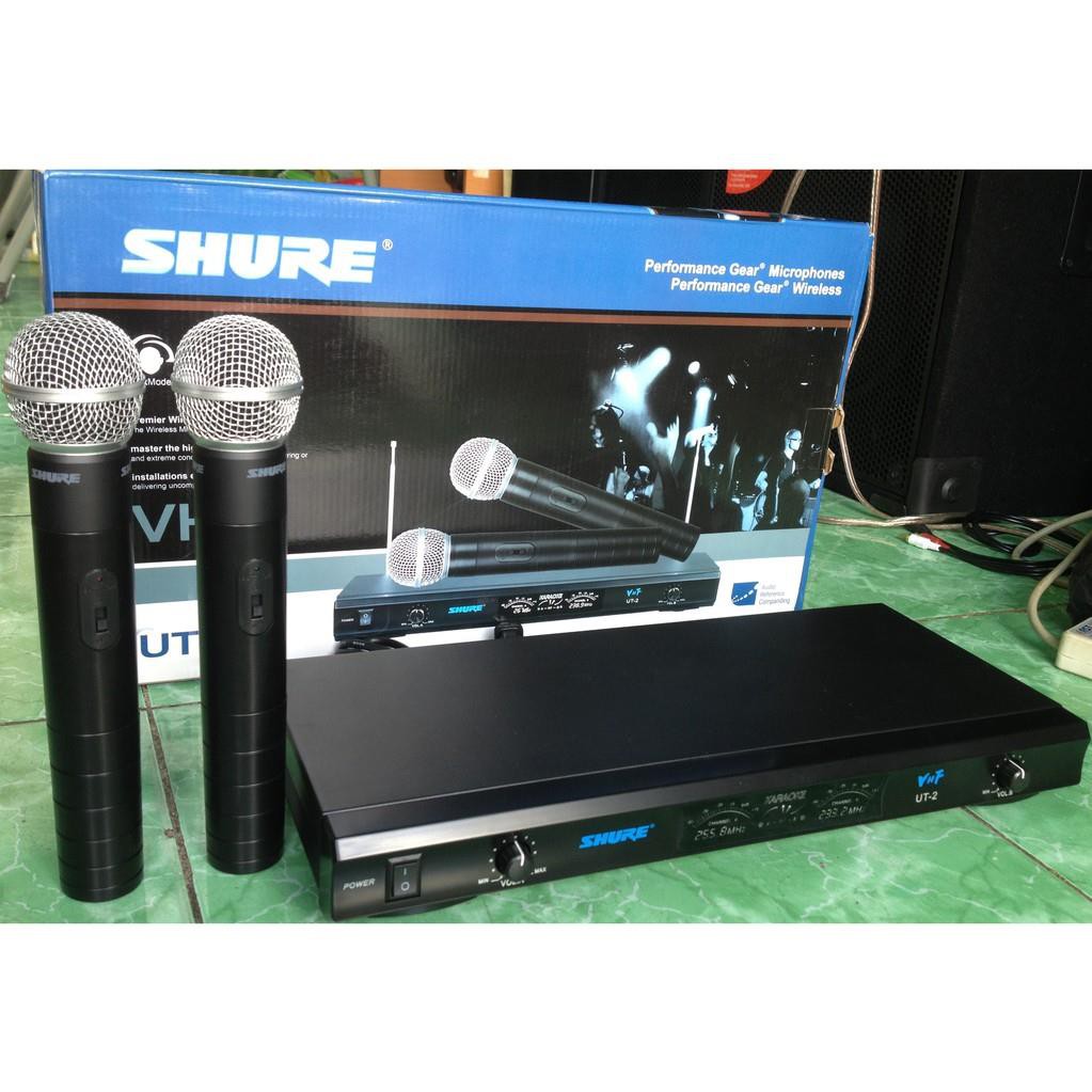 Bộ 2 Micro ko dây của SHURE UT2  hát karaoke