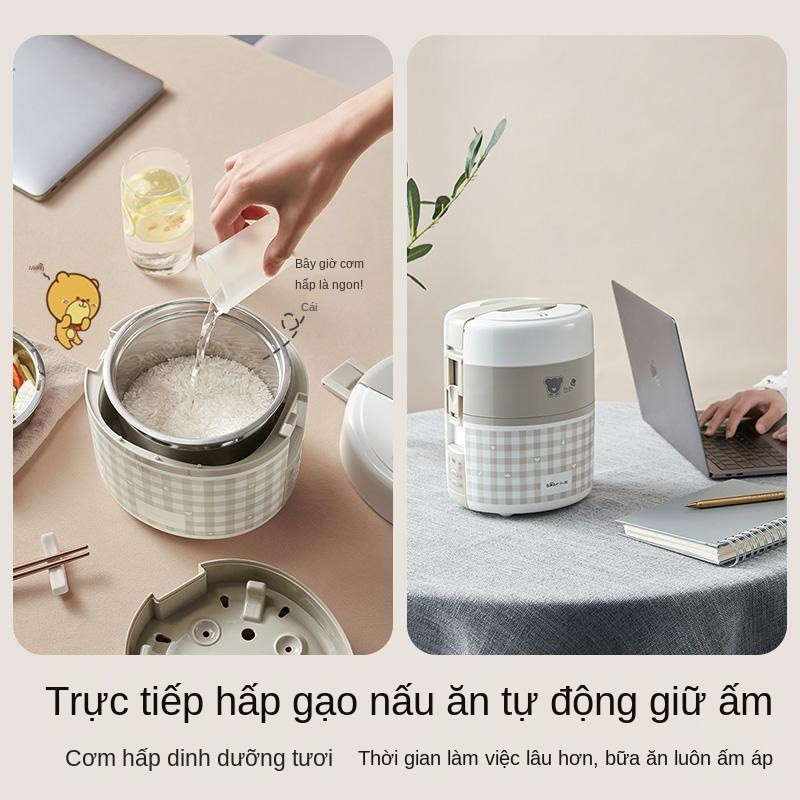 Bear / Little Hộp cơm hâm nóng điện cách nhiệt mini thông minh dành cho sinh viên và nhân văn phòng DFH-A20D1