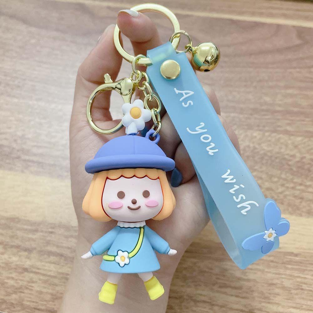 Móc Khóa Hình Búp Bê DARNELL Hat Girl Xinh Xắn