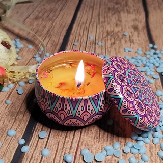 Nến thơm hoa khô thiên nhiên