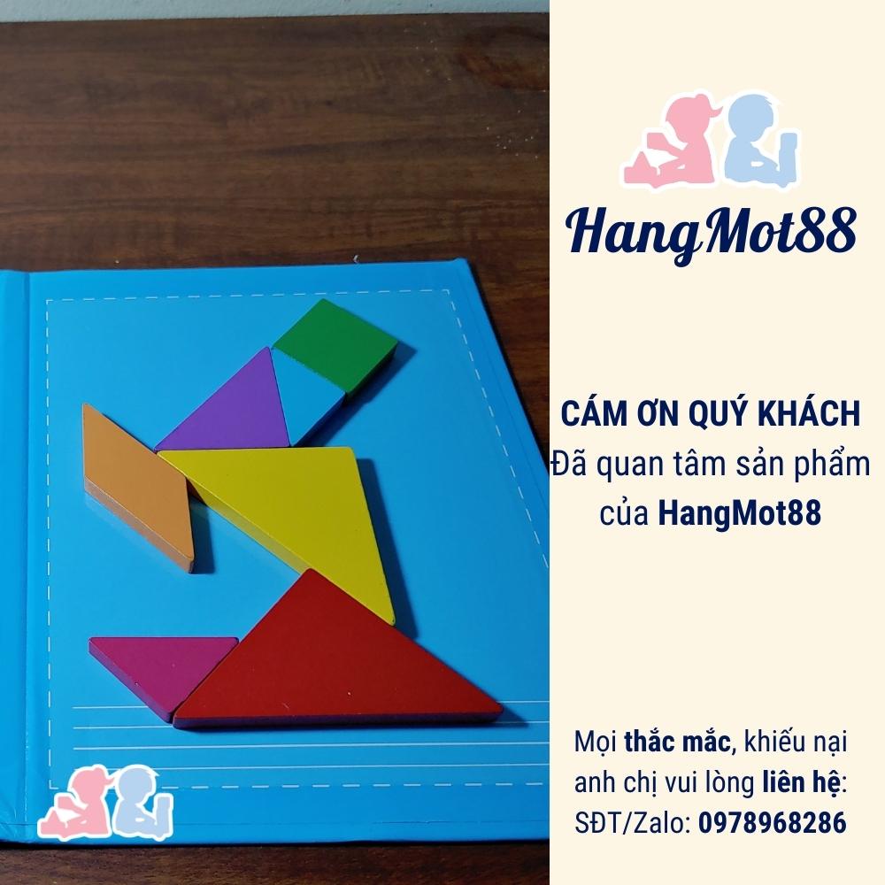 Đồ chơi gỗ tangram nam châm ghép hình cho bé HangMot88 HM011