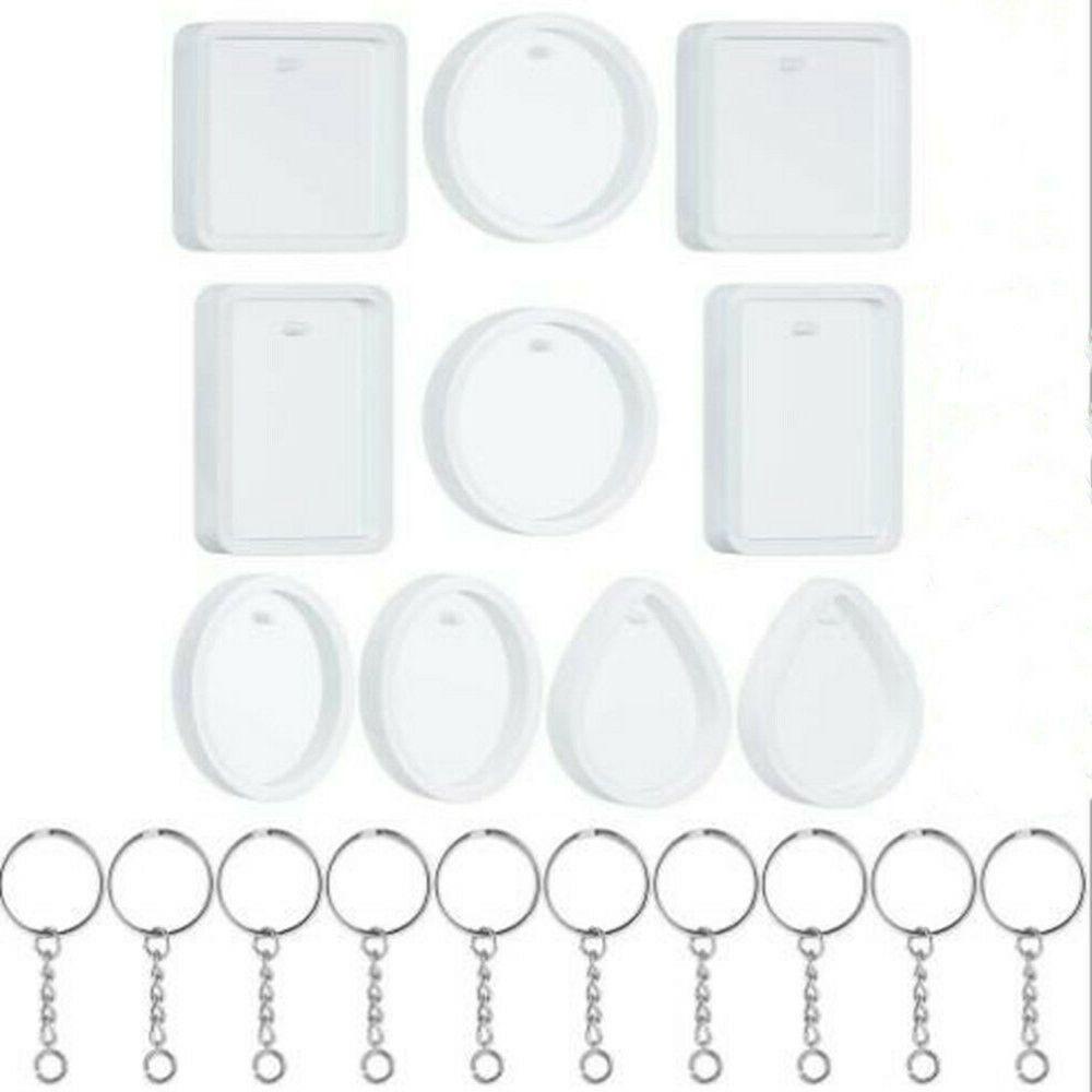ESPO Set 20 Khuôn Nhựa Làm Móc Khóa Tiện Lợi