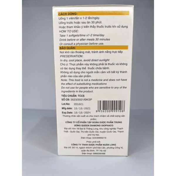Hỗ trợ thụ thai, bổ trứng bổ trợ Stafam - VITAMIN E 400, dầu thông đỏ, omega 3, dầu hoa anh thảo