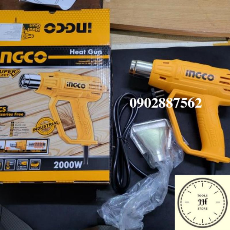 2000W Máy thổi hơi nóng Ingco HG2000385