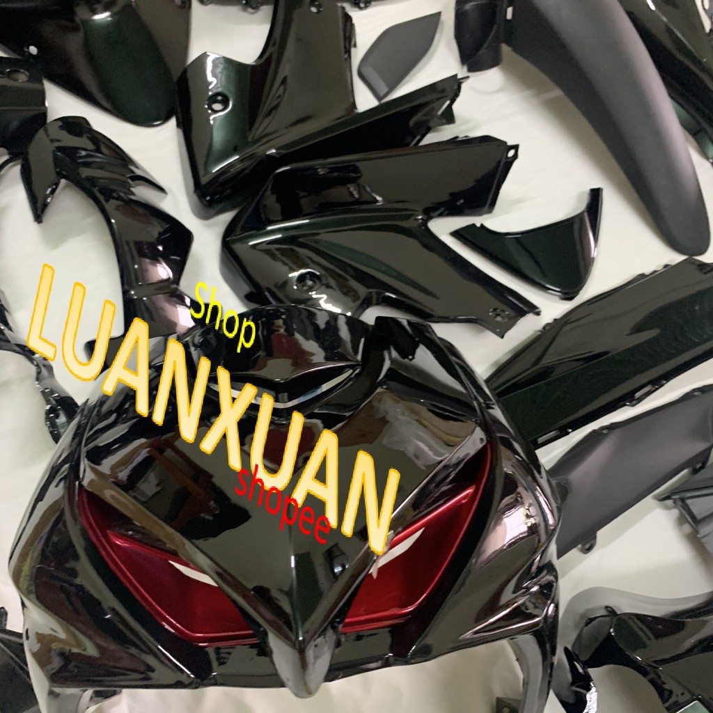 Bộ vỏ nhựa  - Dàn áo xe Wave RSX 110 -RSX đời 2008 đến 2012 màu ĐEN-nhựa nguyên sinh loại 1