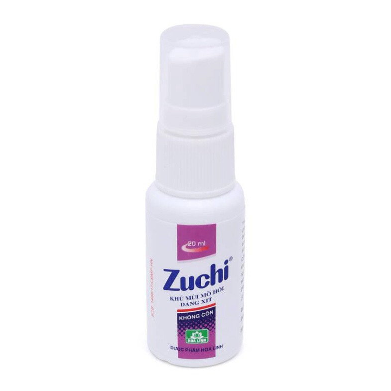 Xịt khử mùi hôi nách Alcohol Free Zuchi (20ml) hương thơm nhẹ, không cồn, không kích ứng da - XZ2 01