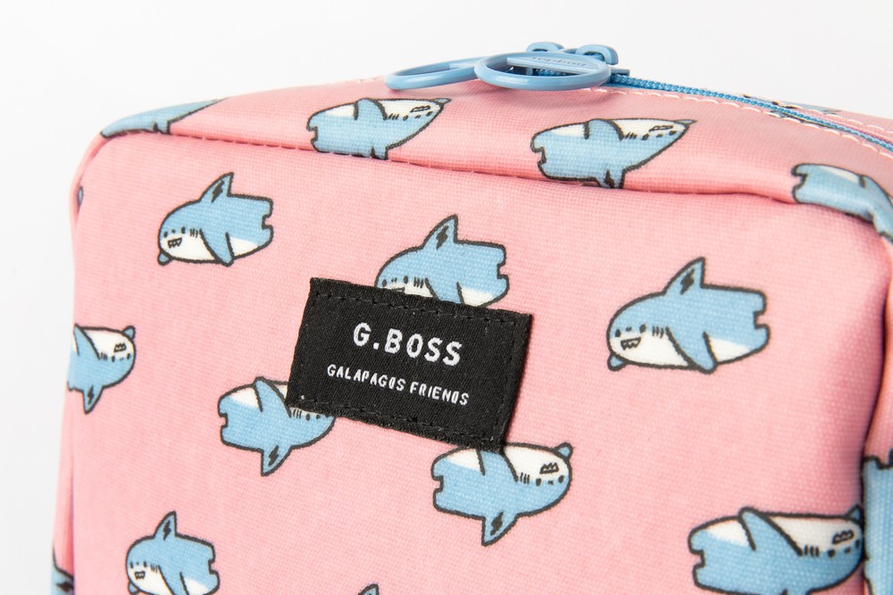 Túi Vuông ARTBOX Rộng Rãi Mềm Mại Màu Hồng Hình Boss Cá Mập