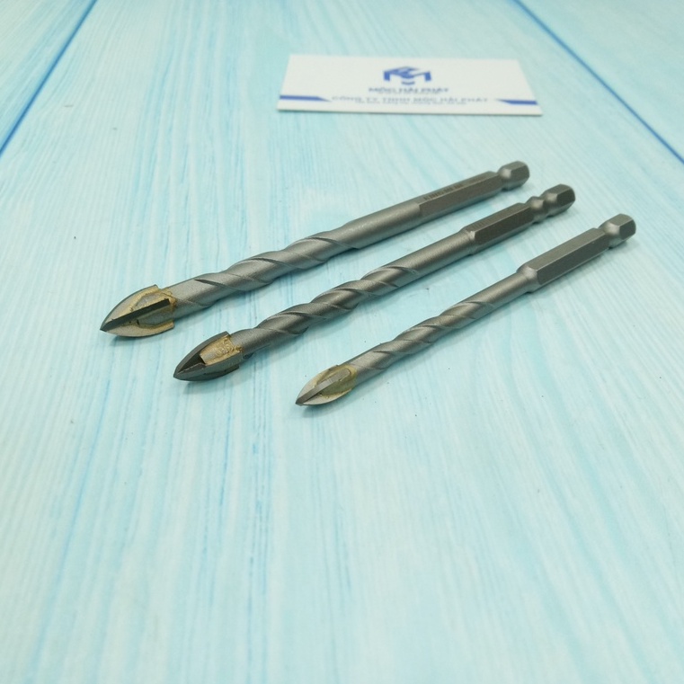 Mũi khoan đa năng 4 cạnh đuôi lục giác KingBlue kích thước 6mm, 8mm, 10mm 12mm