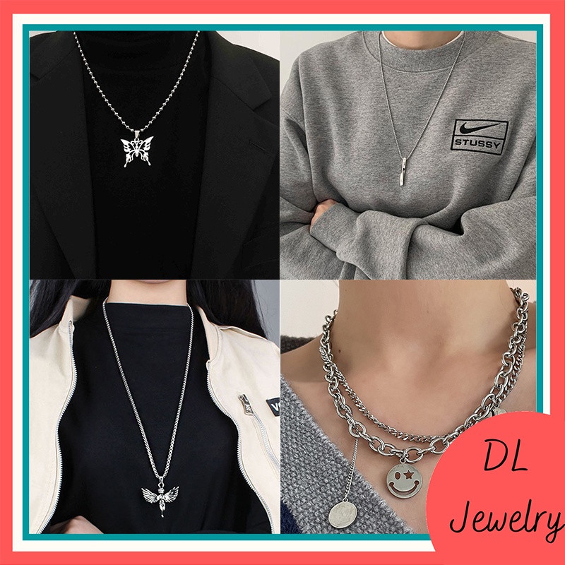 Dây chuyền nam nữ thép titan cao cấp Vòng cổ hip hop unisex thời trang hàn quốc