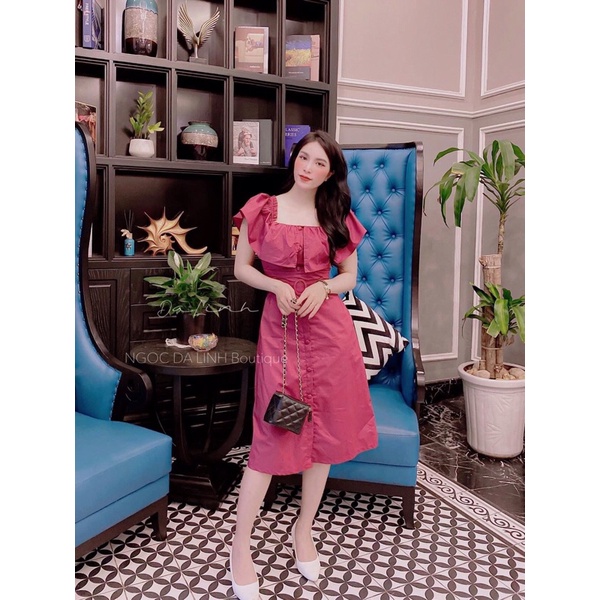 VÁY BÈO VAI CÚC BỌC ĐAI EO (KÈM VIDEO ẢNH THẬT)