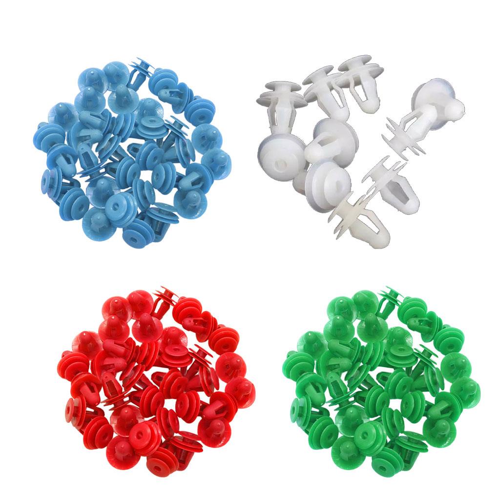 Set 50 Đinh Tán Nhỏ Bằng Nhựa Linh Hoạt Cố Định Cửa Xe Hơi Chống Mài Mòn