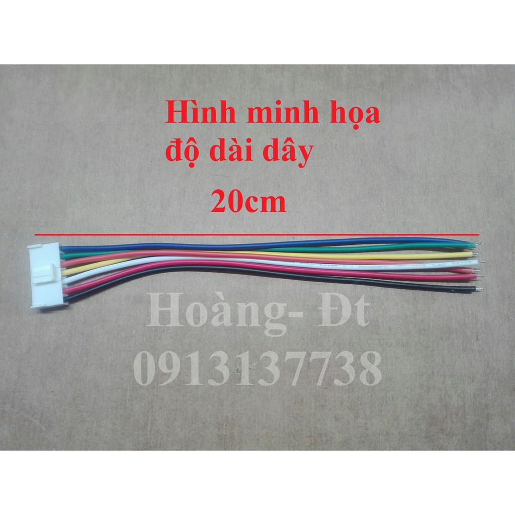 [VH3.96mm-8p] Dây Bus đực đơn nhiều màu