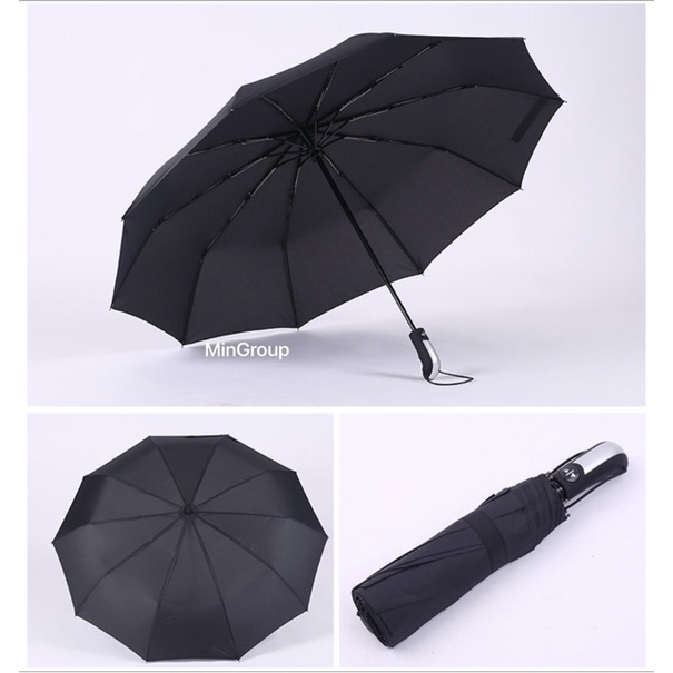 Ô Dù 10 Nan Size Lớn Đóng Mở Tự Động Bằng Nút Bấm Chống Tia Uv - Dù Bấm Vải Dù Cao Cấp Hàng Xuất Nhật