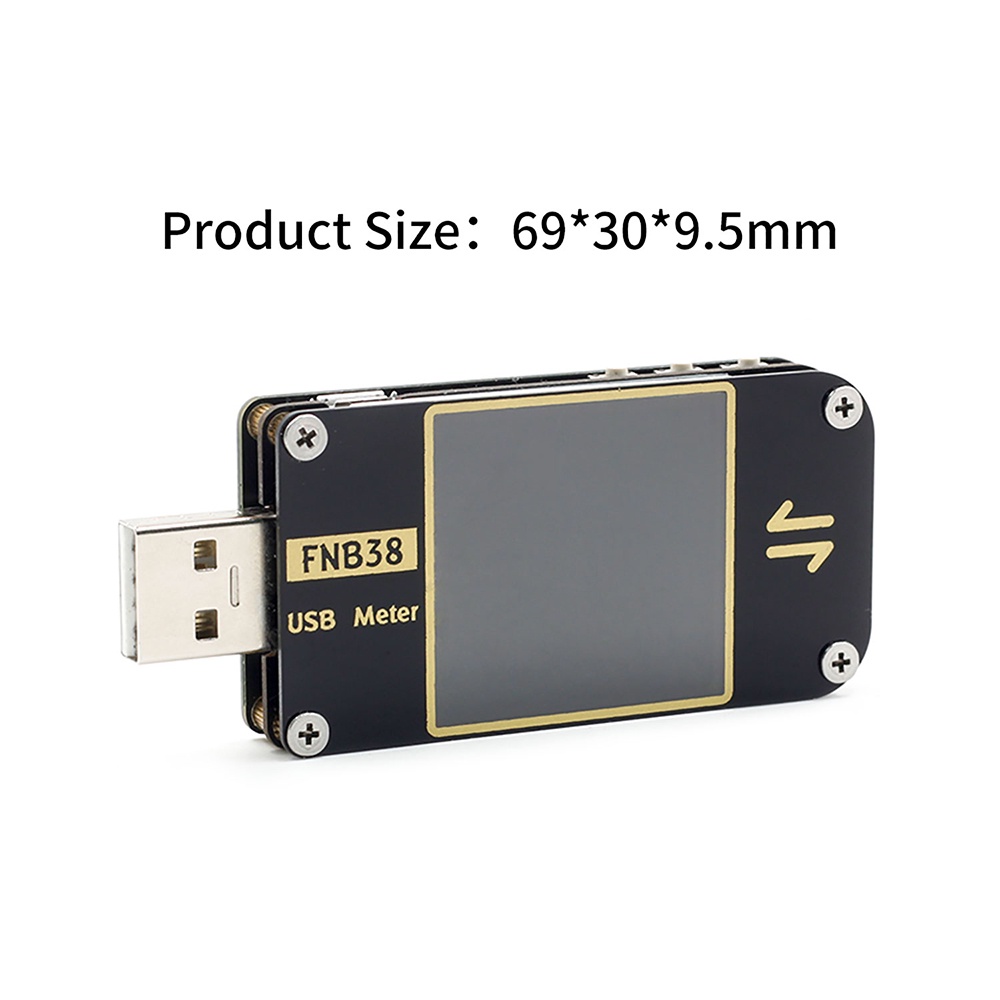 GAQQEE Vôn Kế Gaqee FNB38 Hiện Đại Và USB Kiểm Tra Dung Lượng Pin PD3.0 2.0 PPS + QC4