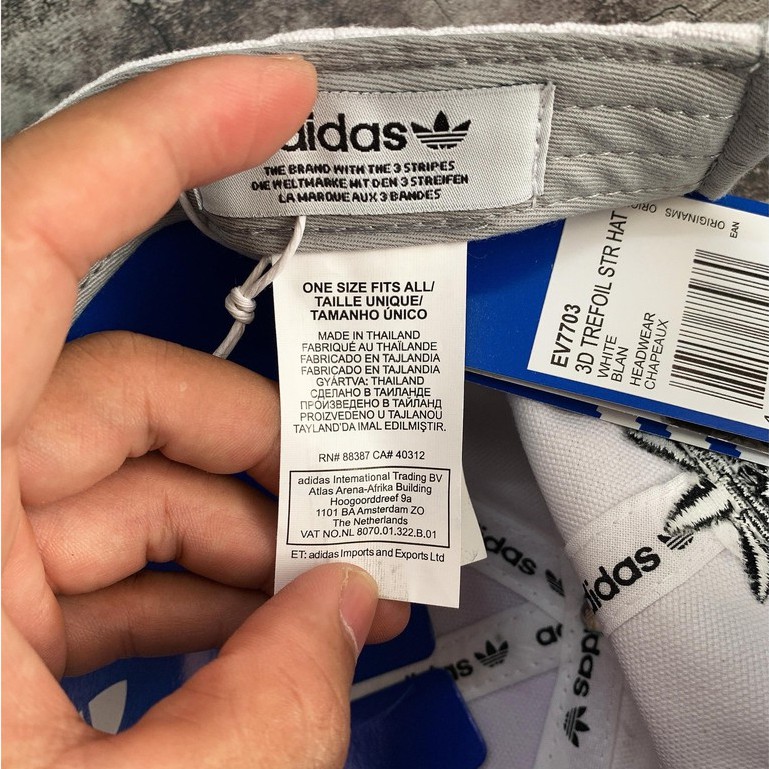 ⚡️[ HÀNG XUẤT DƯ ] Mũ / Nón thể thao Adidas 3D TREFOIL STRAP-BACK HAT - EV7703 / Ảnh Thật | CAM KẾT 100% KH SẼ HÀI LÒNG